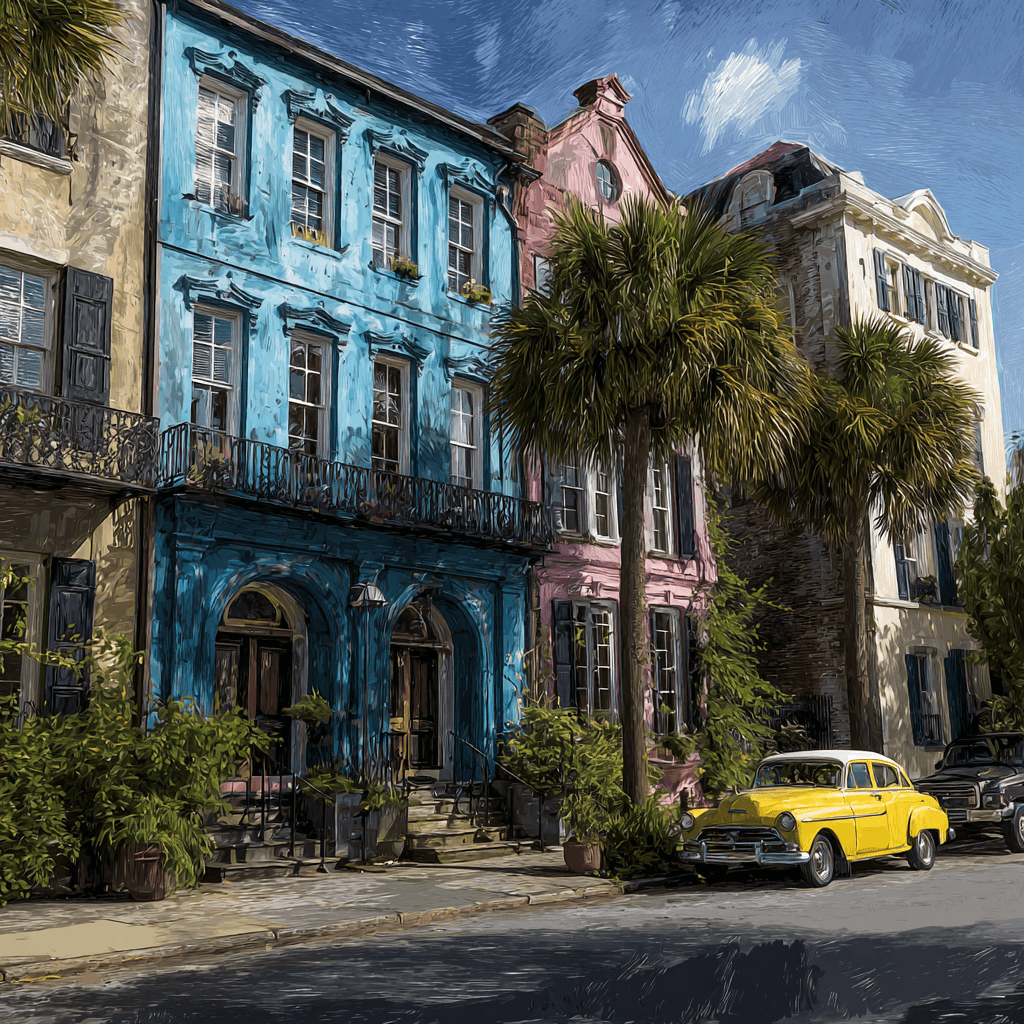 Charleston skyline and Ravenel Bridge